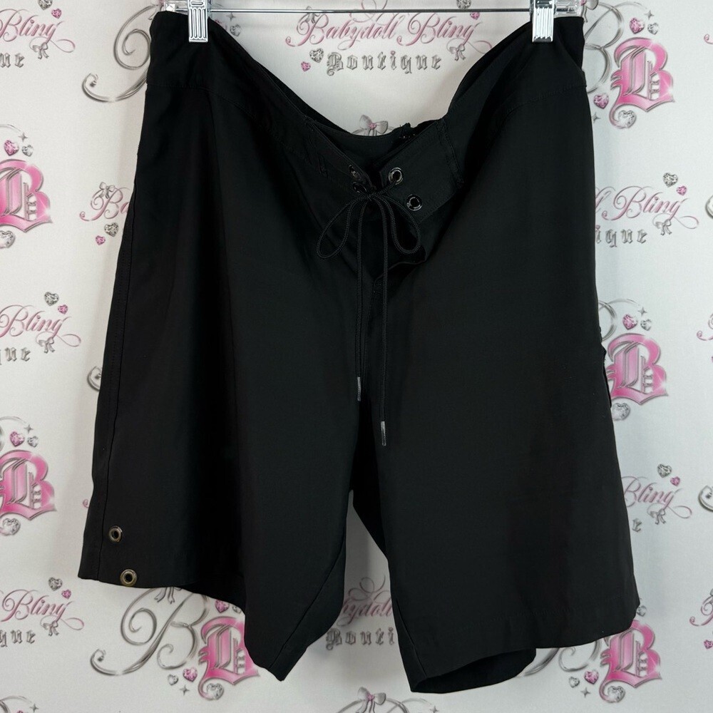Jag swim trunks shorts, gold details, swimming Black Women's Bermudas